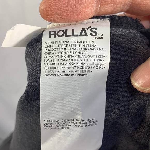Rolla’s Classic Straight Fit Black Wash Jeans Size 30 - Picture 10 of 12